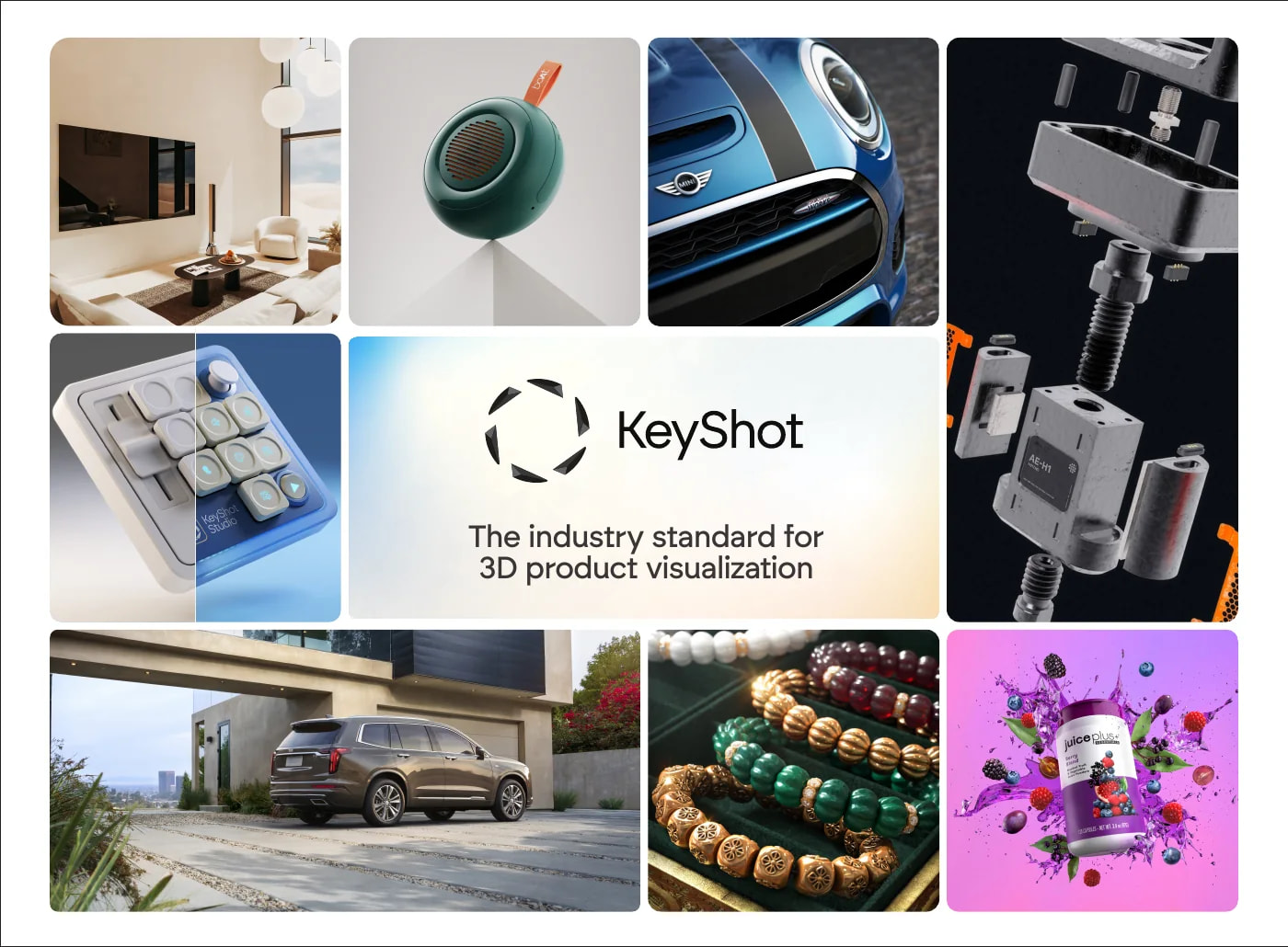 KeyShot作品拼图